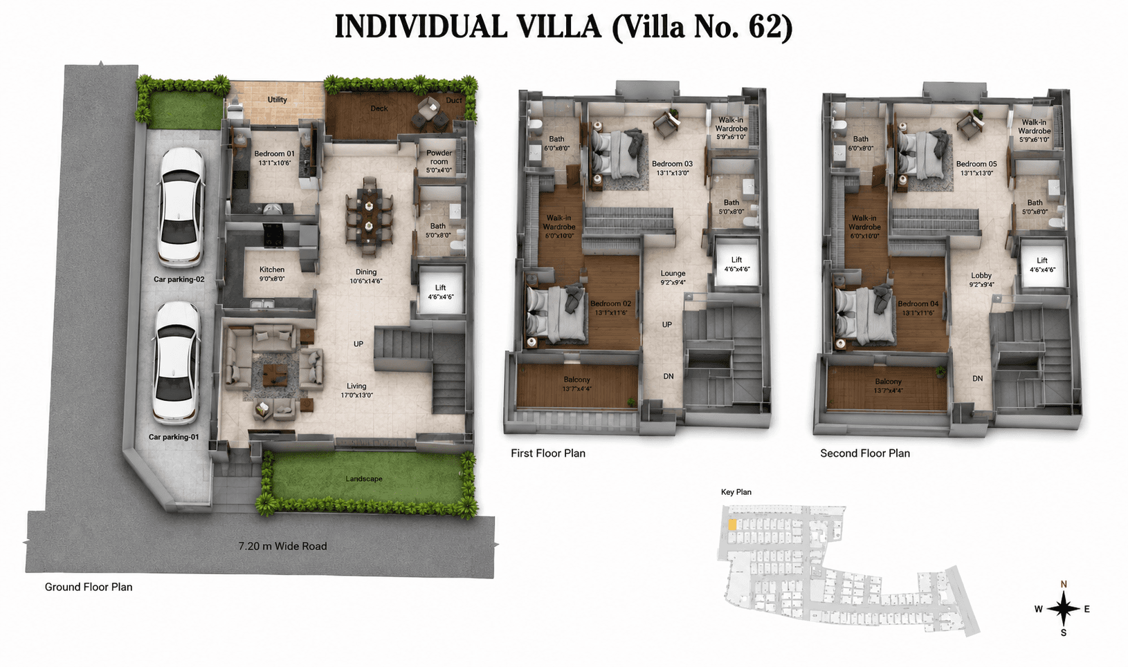 5 BHK Villa Floor Plan – DRA INARA