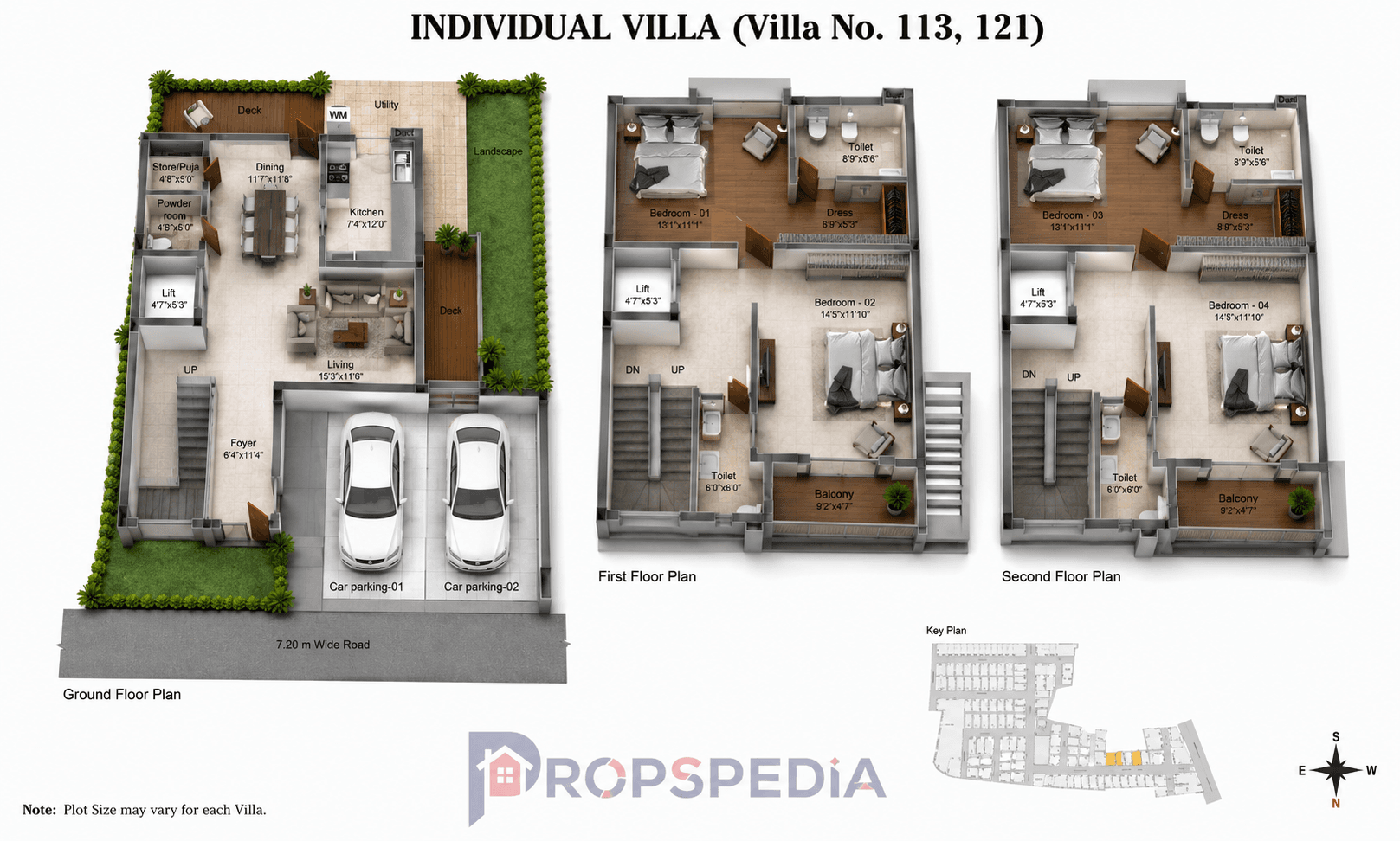 4 BHK Villa Floor Plan – DRA INARA