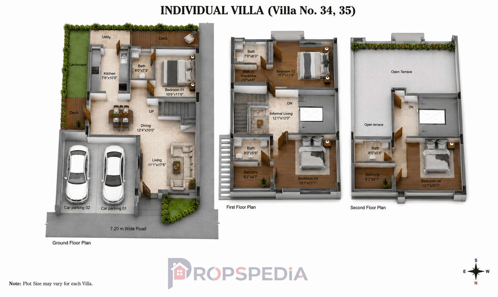 4 BHK Villa Floor Plan – DRA INARA