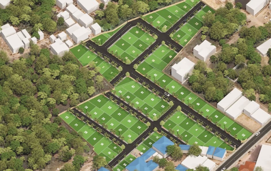 930 Sqft residential Plot Floor Plan – Rajparis Aeroville