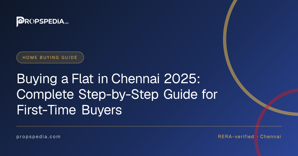 Buying a Flat in Chennai 2025: Complete Step-by-Step Guide for First-Time Buyers
