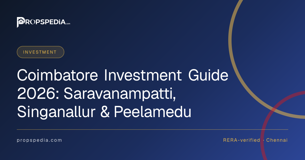 Coimbatore Investment Guide 2026: Saravanampatti, Singanallur & Peelamedu
