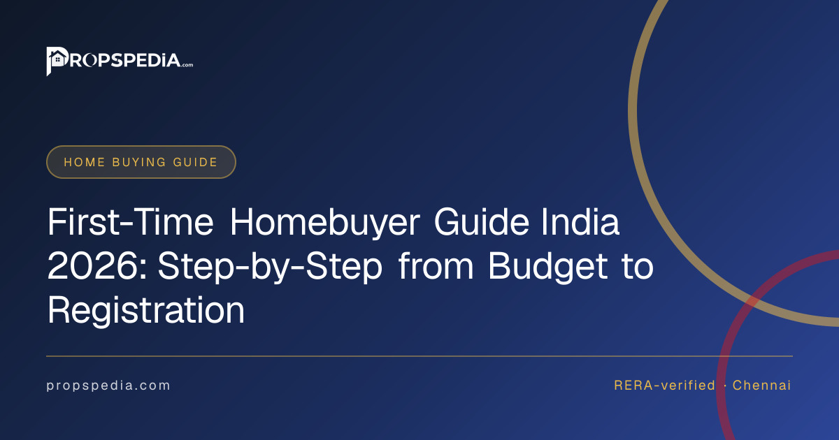 First-Time Homebuyer Guide India 2026: Step-by-Step from Budget to Registration