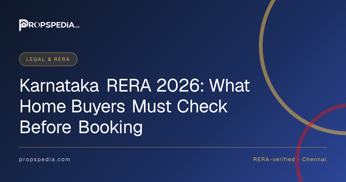 Karnataka RERA 2026: What Home Buyers Must Check Before Booking