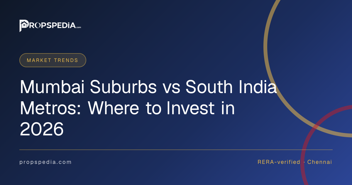 Mumbai Suburbs vs South India Metros: Where to Invest in 2026