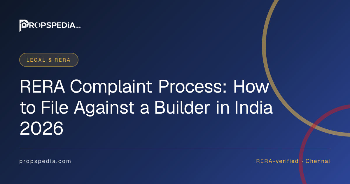 RERA Complaint Process: How to File Against a Builder in India 2026