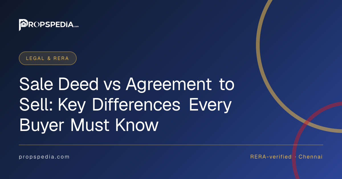 Sale Deed vs Agreement to Sell: Key Differences Every Buyer Must Know