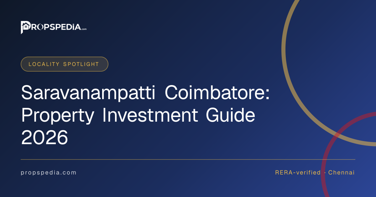 Saravanampatti Coimbatore: Property Investment Guide 2026